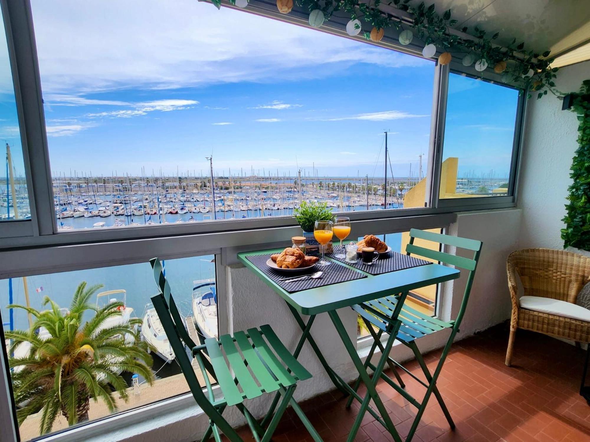 - L'Horizon Bleu - Cocon Romantique Avec Vue Mer Panoramique Gruissan Exterior foto